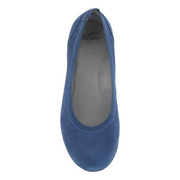 Women\'s Dansko Kristen Nubuck Blue Flats